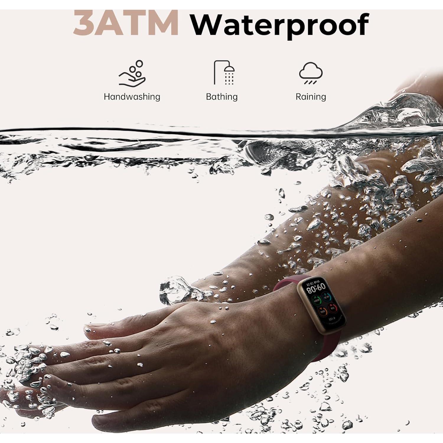 Reloj Inteligente TIFOZEN P08 Rojo Vino con Monitor de Salud