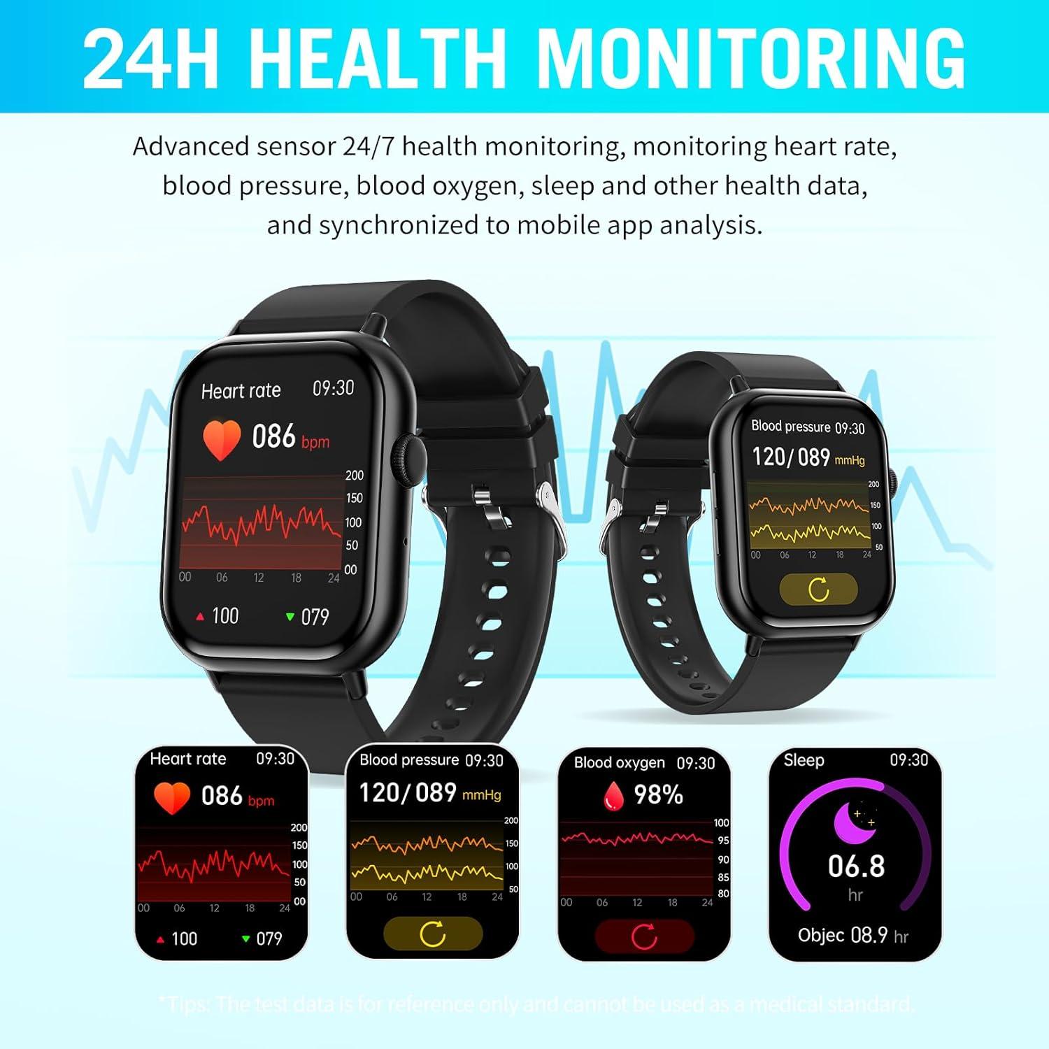 Reloj Inteligente Williben 2.01" HD Fitness IP67 Salud