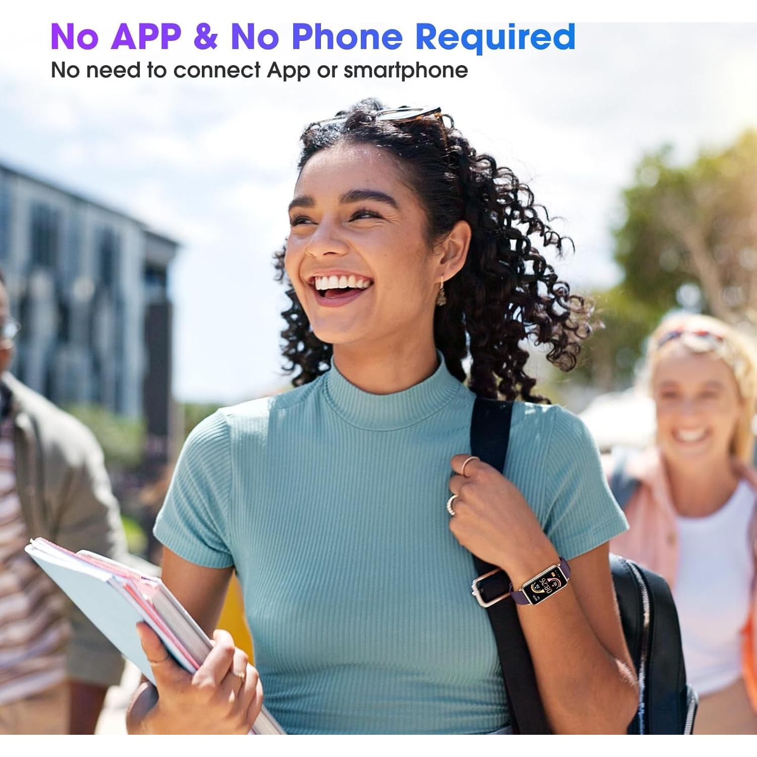 Reloj Pedométrico KALOC Impermeable 50m Monitor Cardíaco