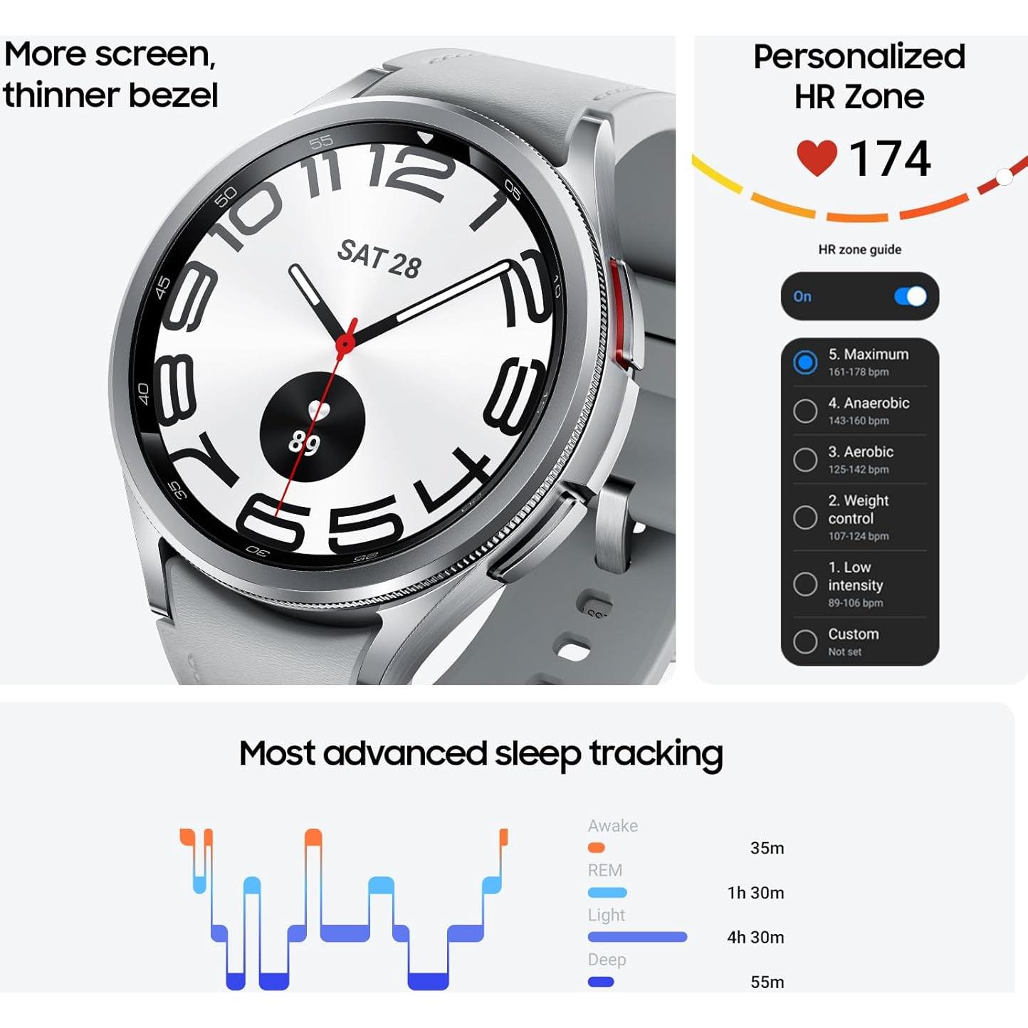 Reloj Inteligente Samsung Galaxy Watch 6 Classic 47mm Plata