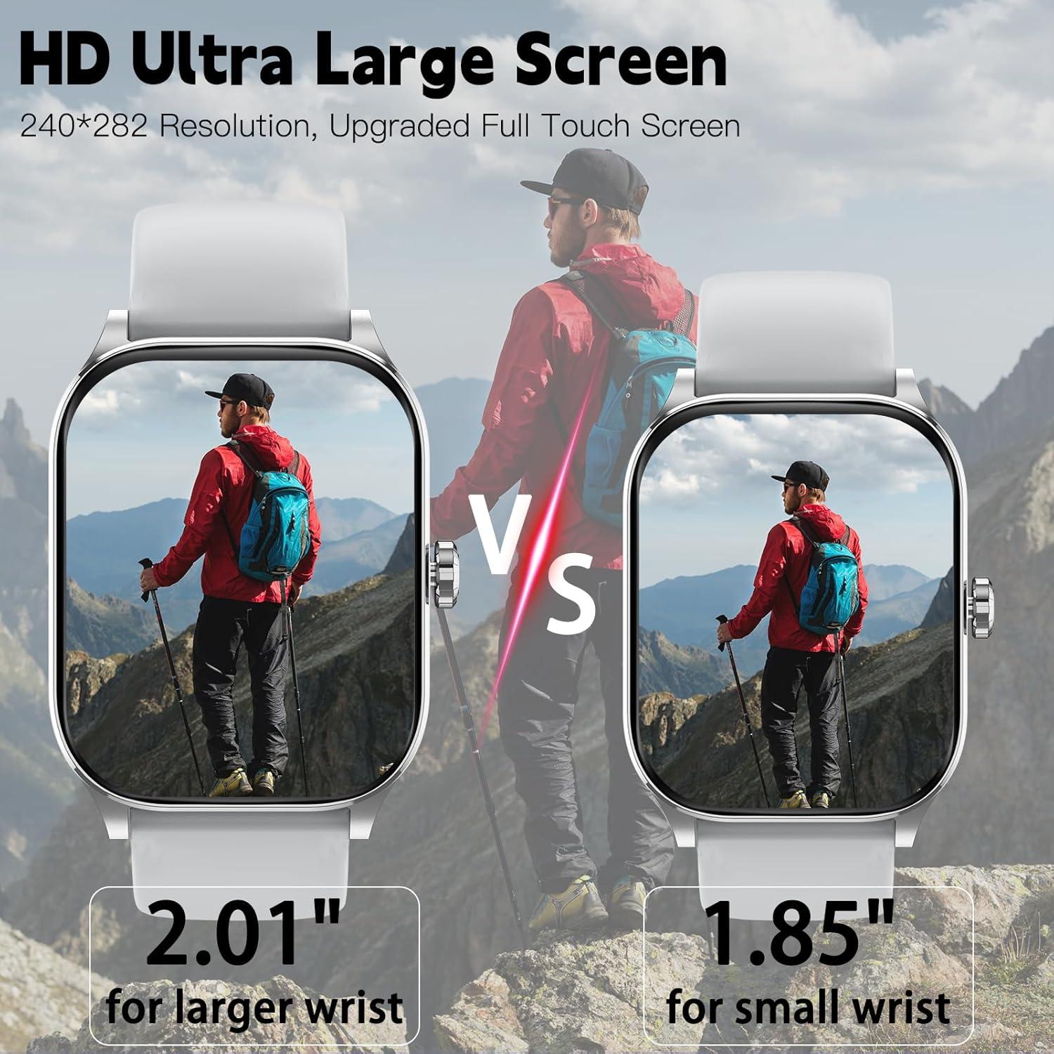 Reloj Inteligente Odsslgw P68 Gris 2.01" Monitoreo Salud