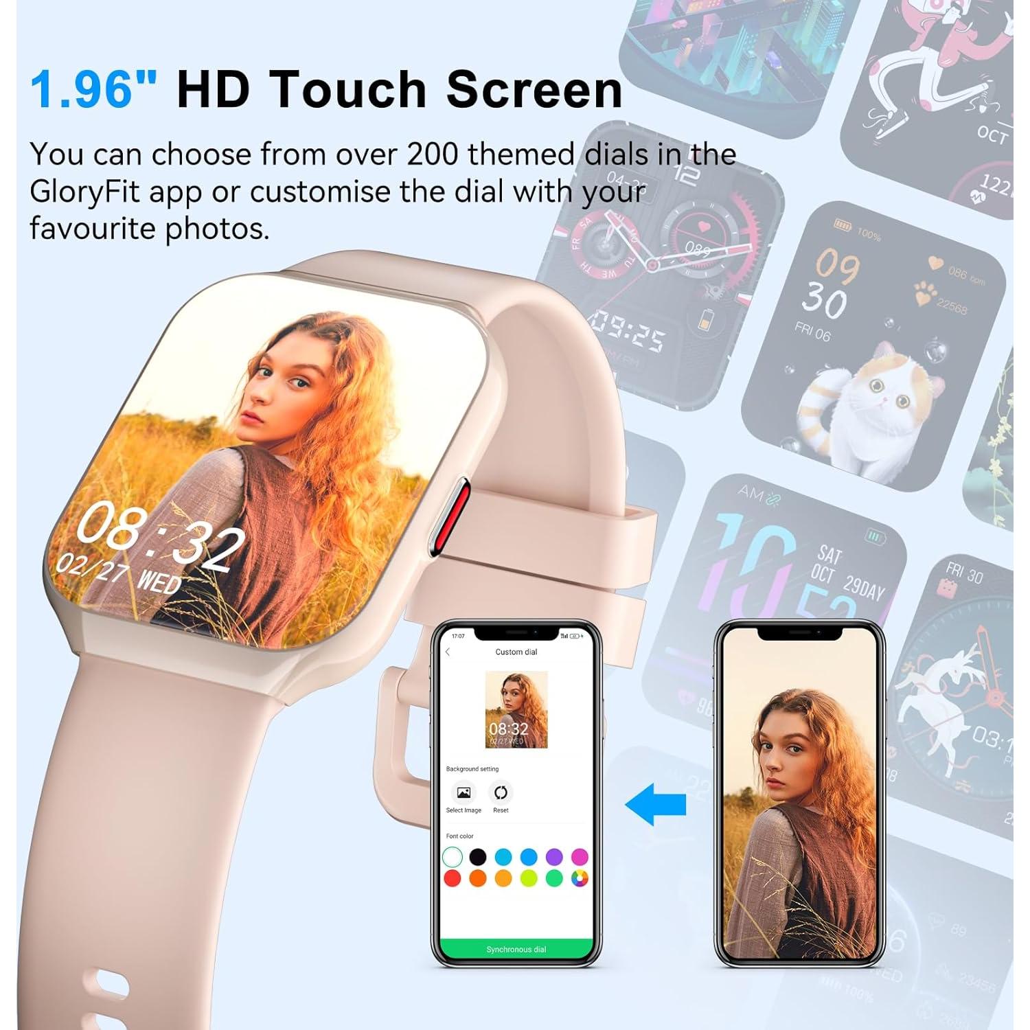 Reloj Inteligente HOIFA P98 1.96" HD Impermeable IP68