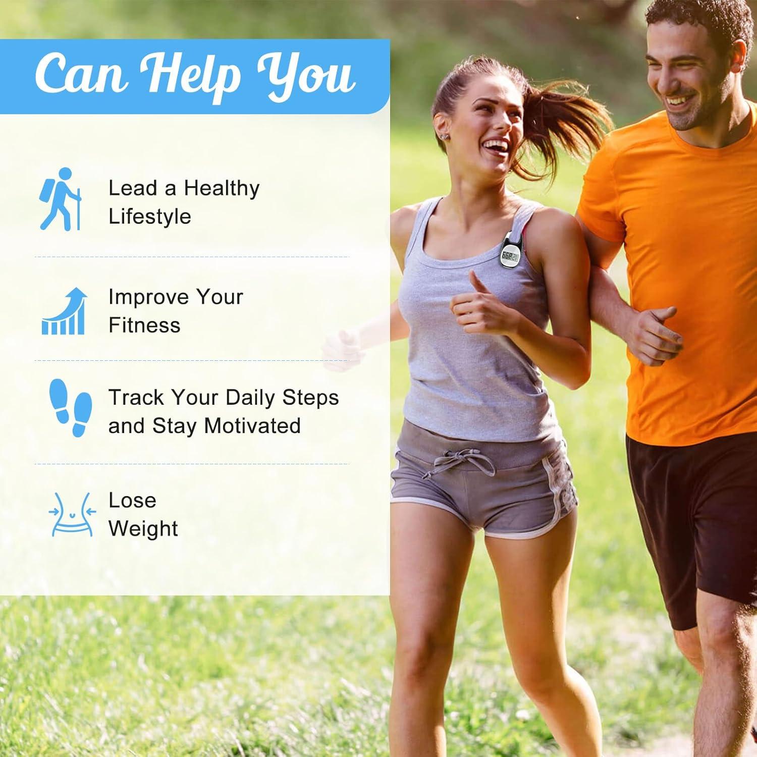 Podómetro TAZUZFLA CR-707S 3D Preciso para Caminar Negro