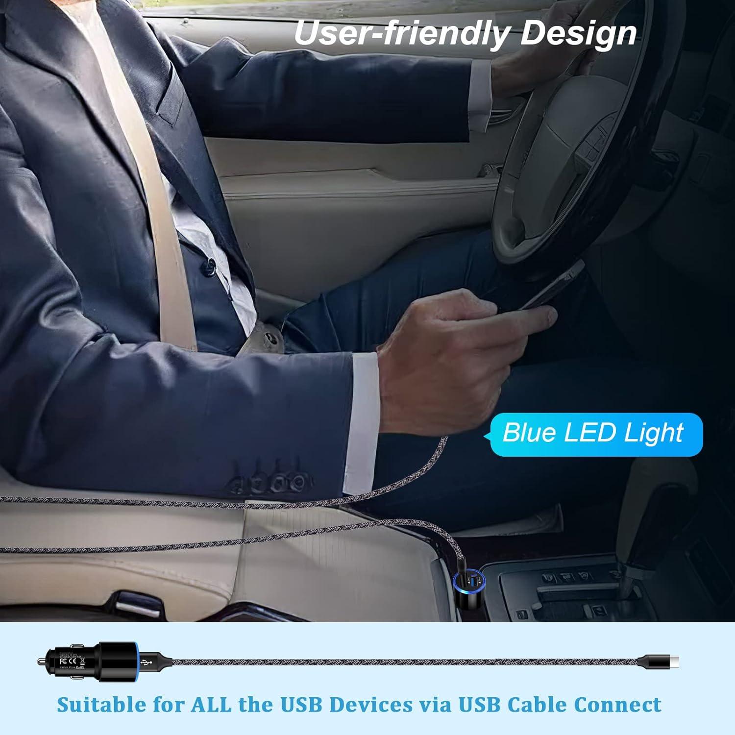 Cargador de Coche USB Doble Puerto 4.8A AndHot