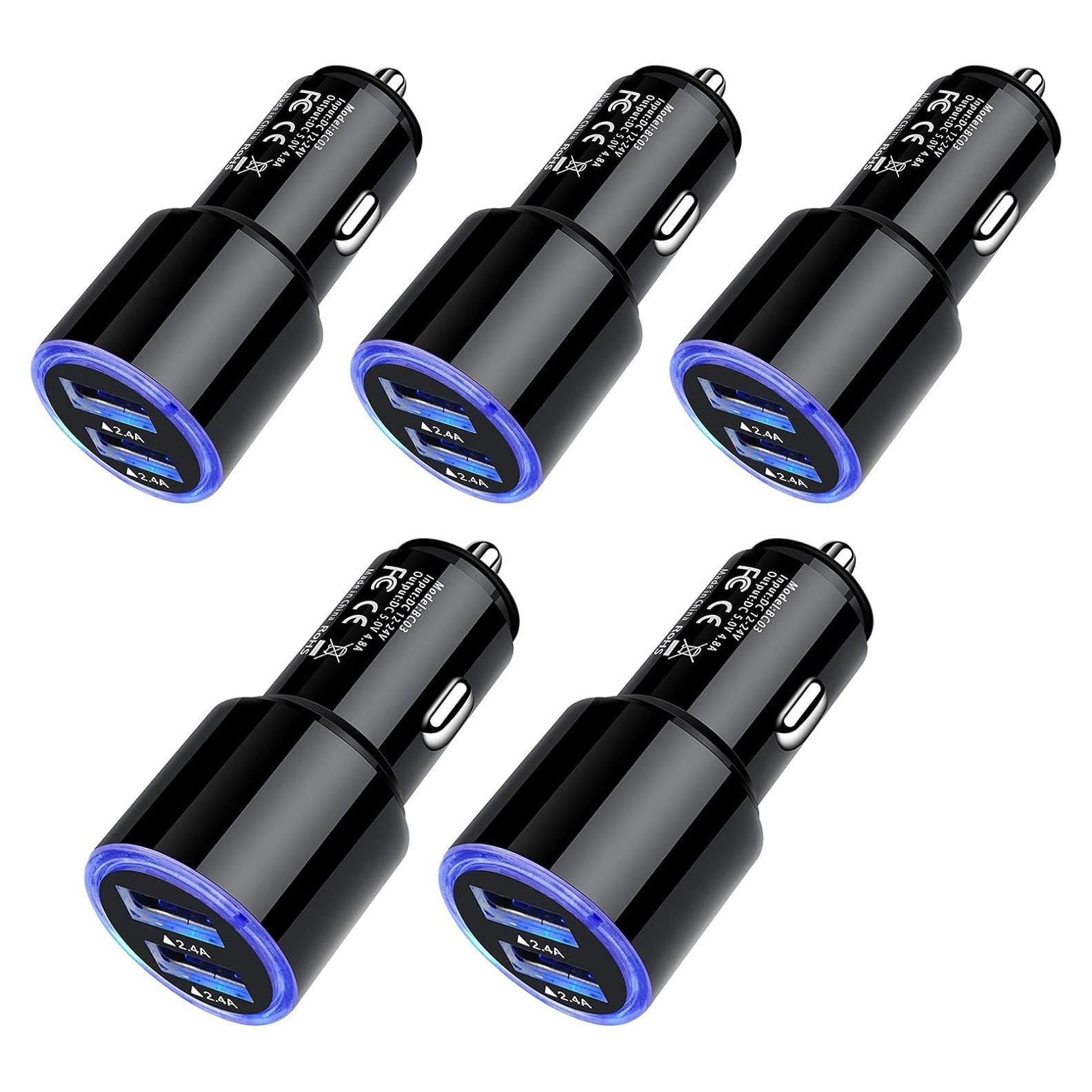 Cargador de Coche USB Doble Puerto 4.8A SHENZHEN BC03