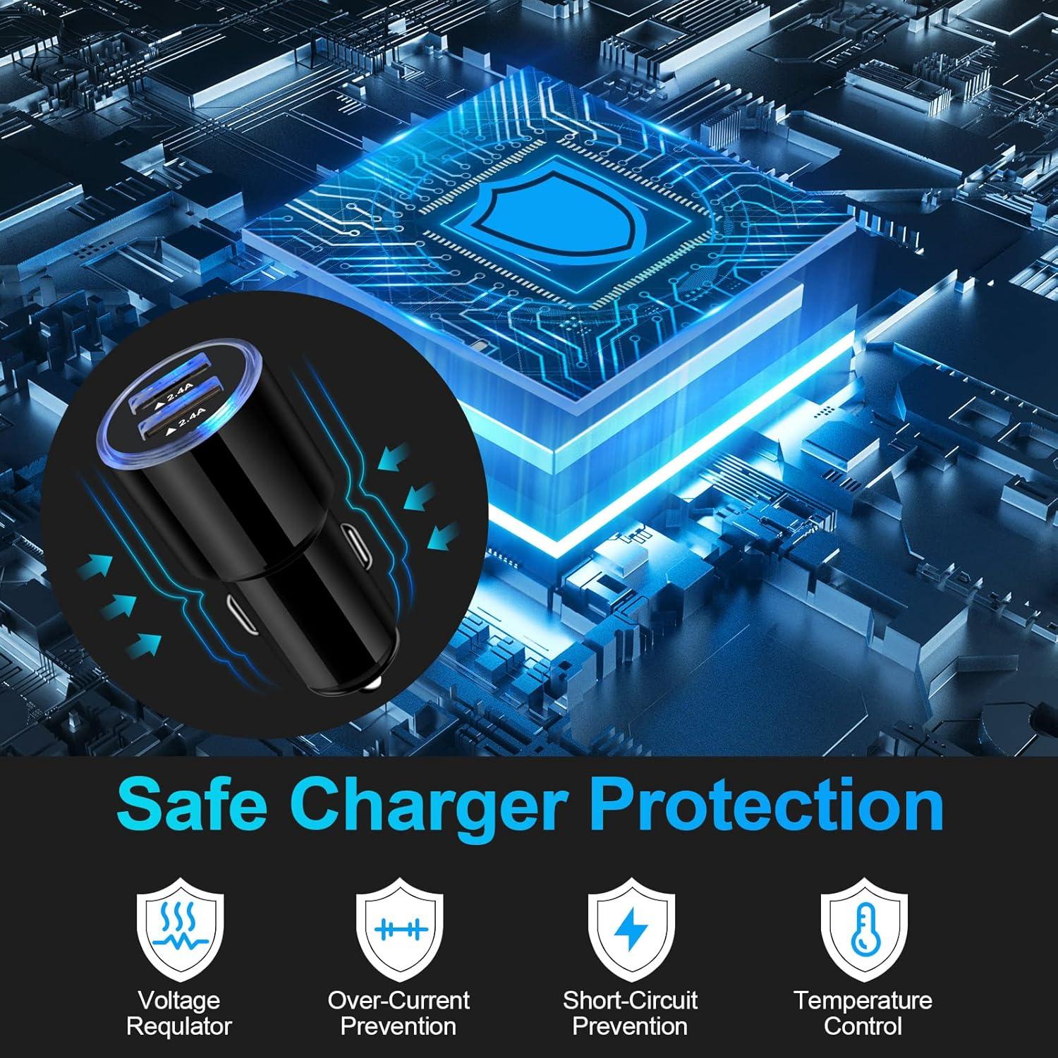 Cargador de Coche USB Doble Puerto 4.8A SHENZHEN BC03