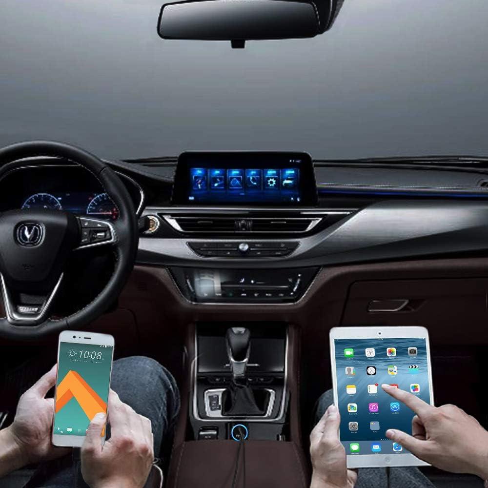 Cargador de coche USB-C AndHot 3.4A con cable 0.9m