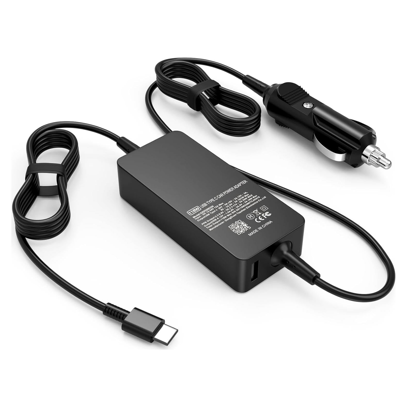 Cargador de Coche USB C 100W Nivjuky para Dell Latitude XPS