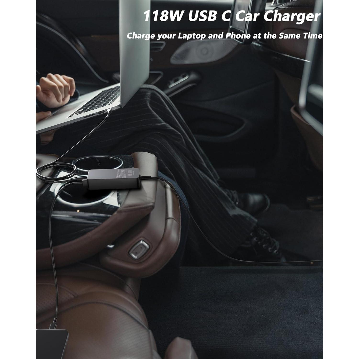 Cargador de Coche USB C 100W Nivjuky para Dell Latitude XPS