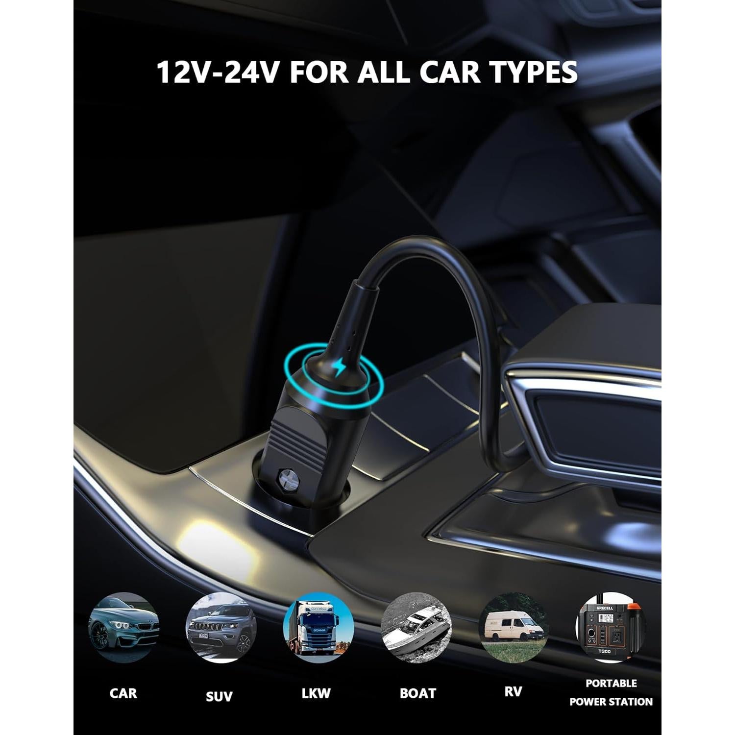 Cargador de Coche USB C 100W Nivjuky para Dell Latitude XPS