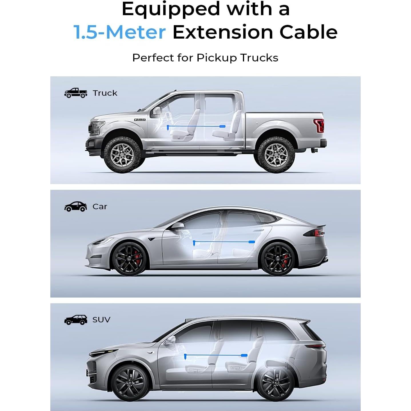 Cargador de coche AINOPE 108W USB C 6 puertos carga rápida