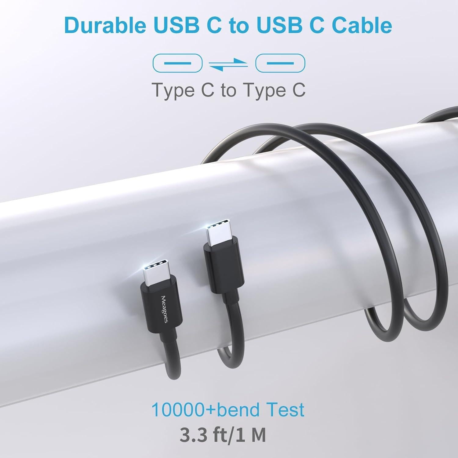 Cargador de coche USB C 48W Meagoes con 2 puertos PD y QC3.0