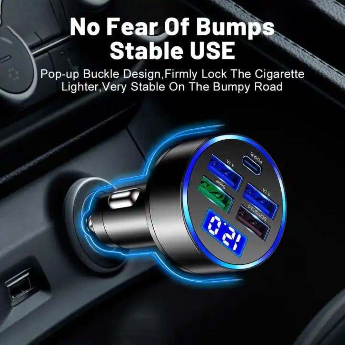 Cargador de coche 5 puertos USB C Shenzhen WGS G44 30W