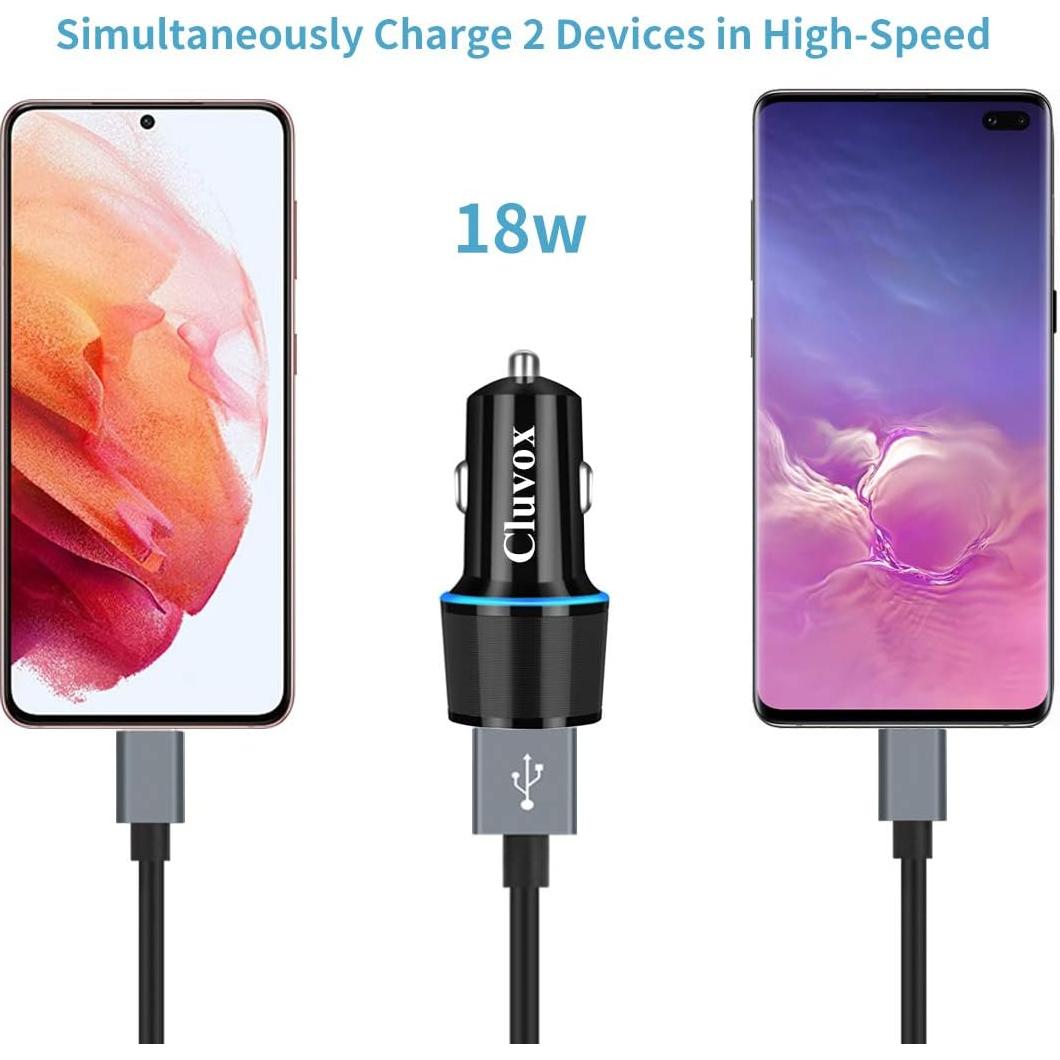 Cargador de coche USB Doble Rápido 3.0 Dongguan 36W Tipo C