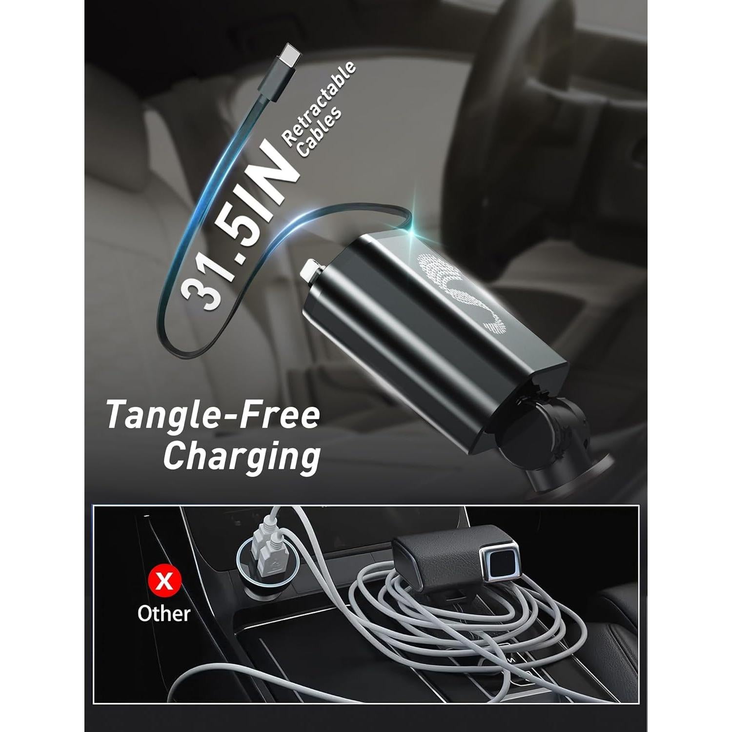 Cargador de Coche Sozun C1 USB-C 120W Carga Rápida Dual