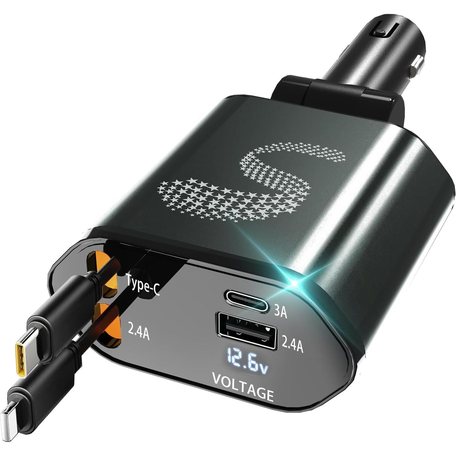 Cargador de Coche Sozun C1 USB-C 120W Carga Rápida Dual