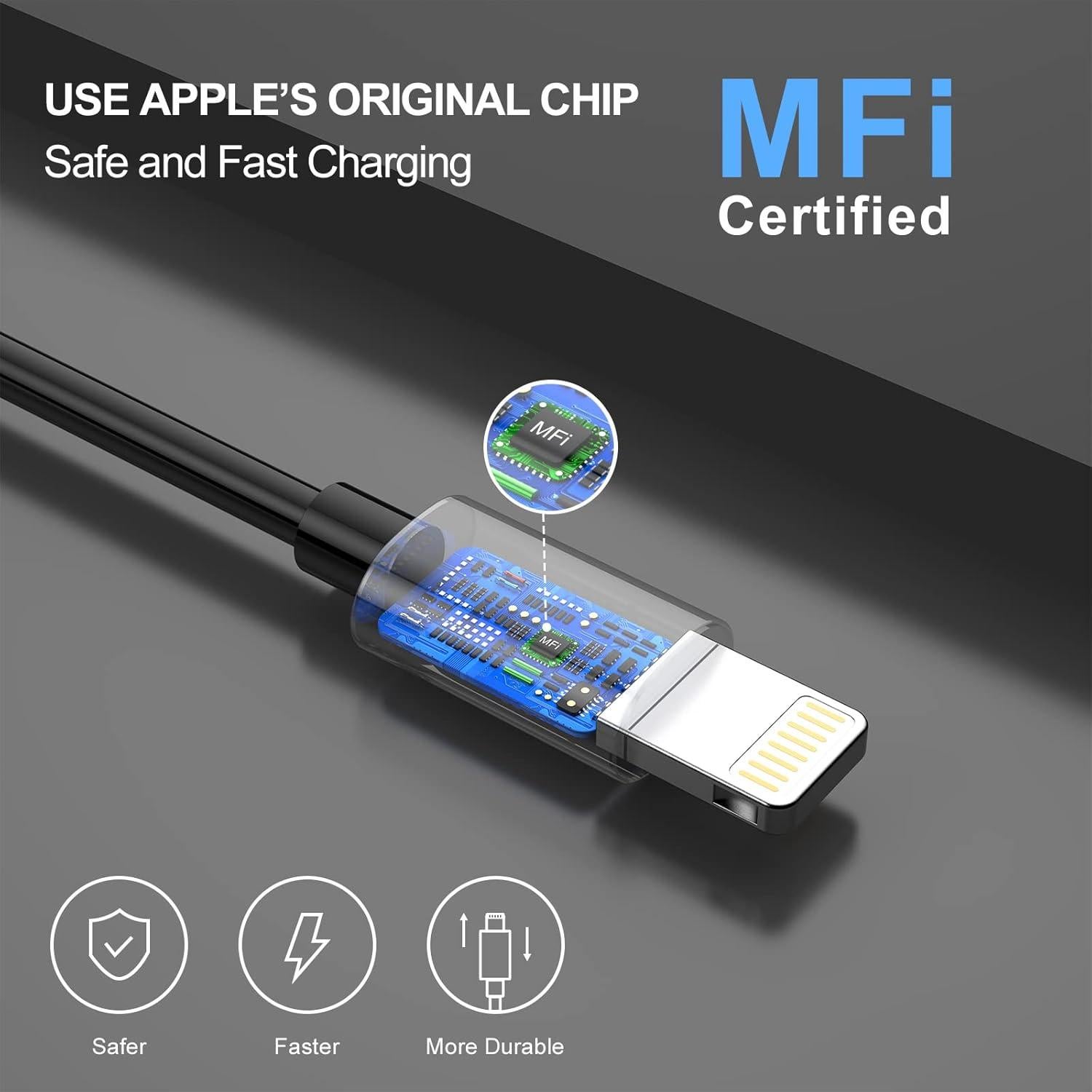 Cargador de coche rápido 35W USB C MFi para iPhone y iPad