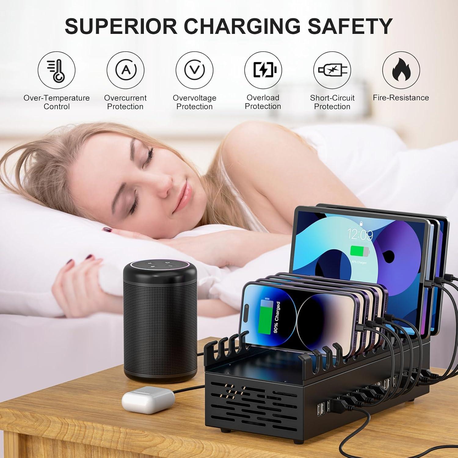 Estación de Carga Rápida USB ALI SEA 22 Puertos 300W