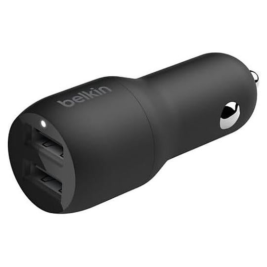 Cargador de coche Belkin 24W USB-A doble carga rápida