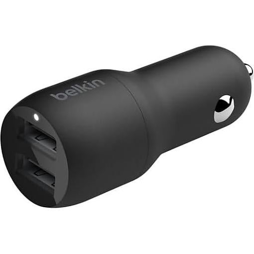 Cargador de coche Belkin 24W USB-A doble carga rápida