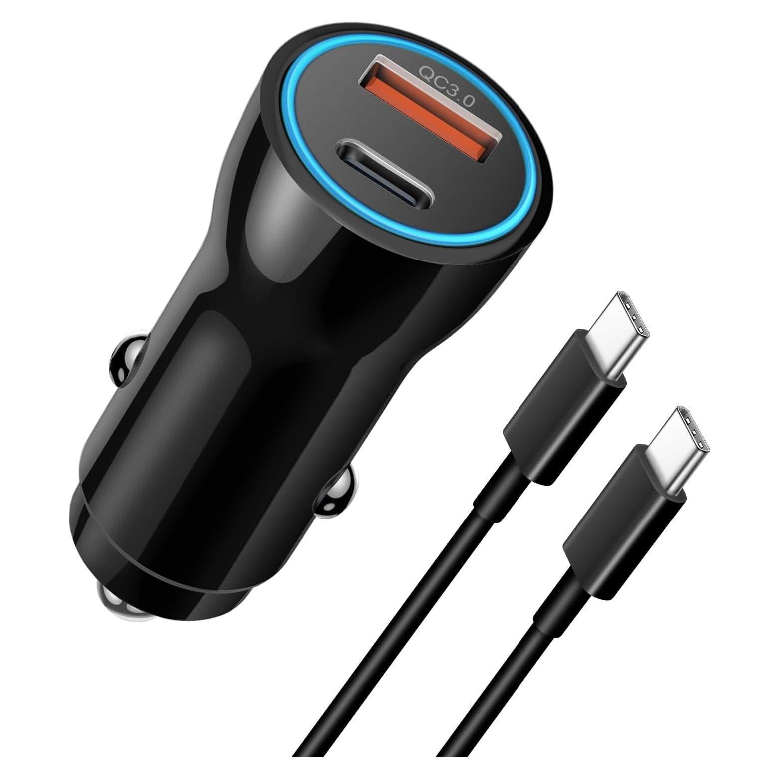 Cargador de Coche USB C 43W MFi para iPhone 16 15 con Cable 1m