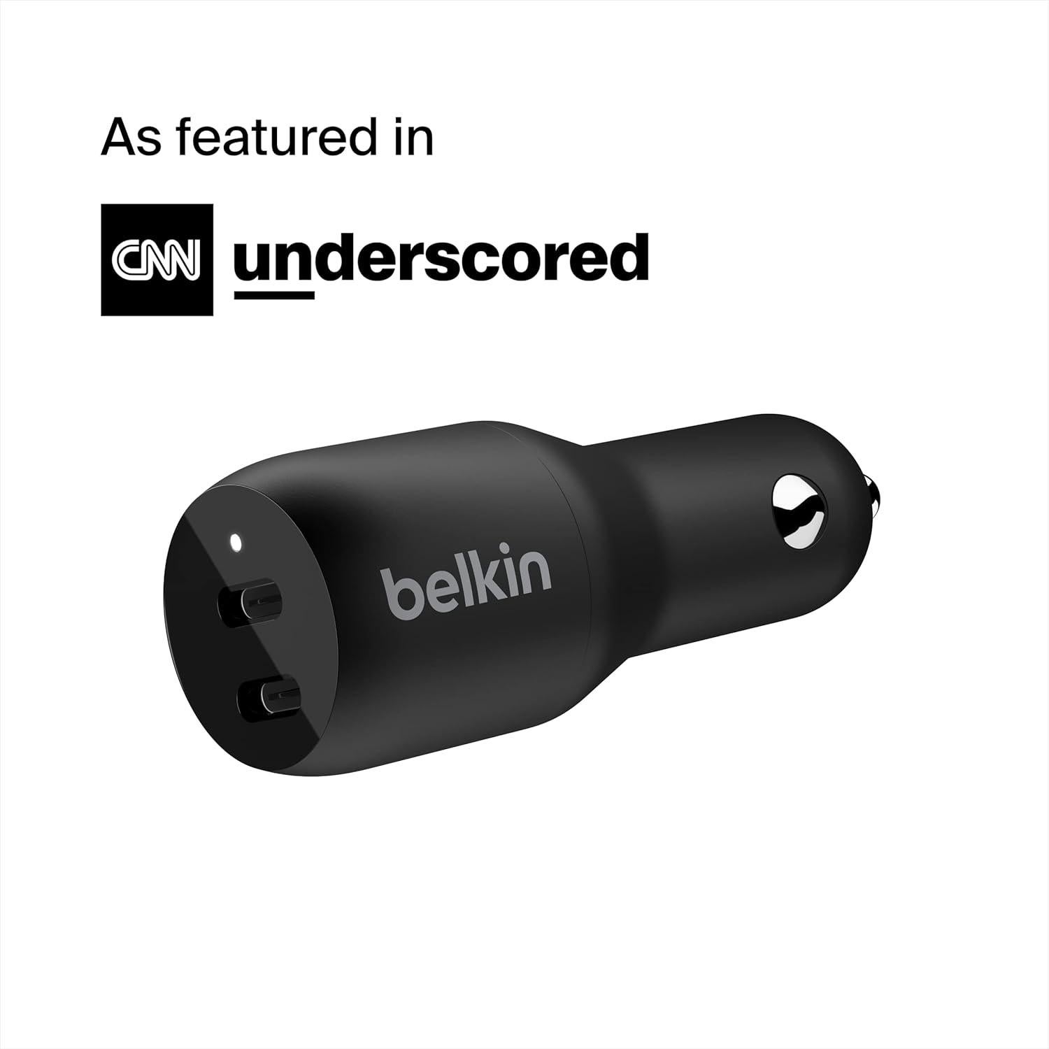 Cargador de coche Belkin 36W Doble USB-C con PPS