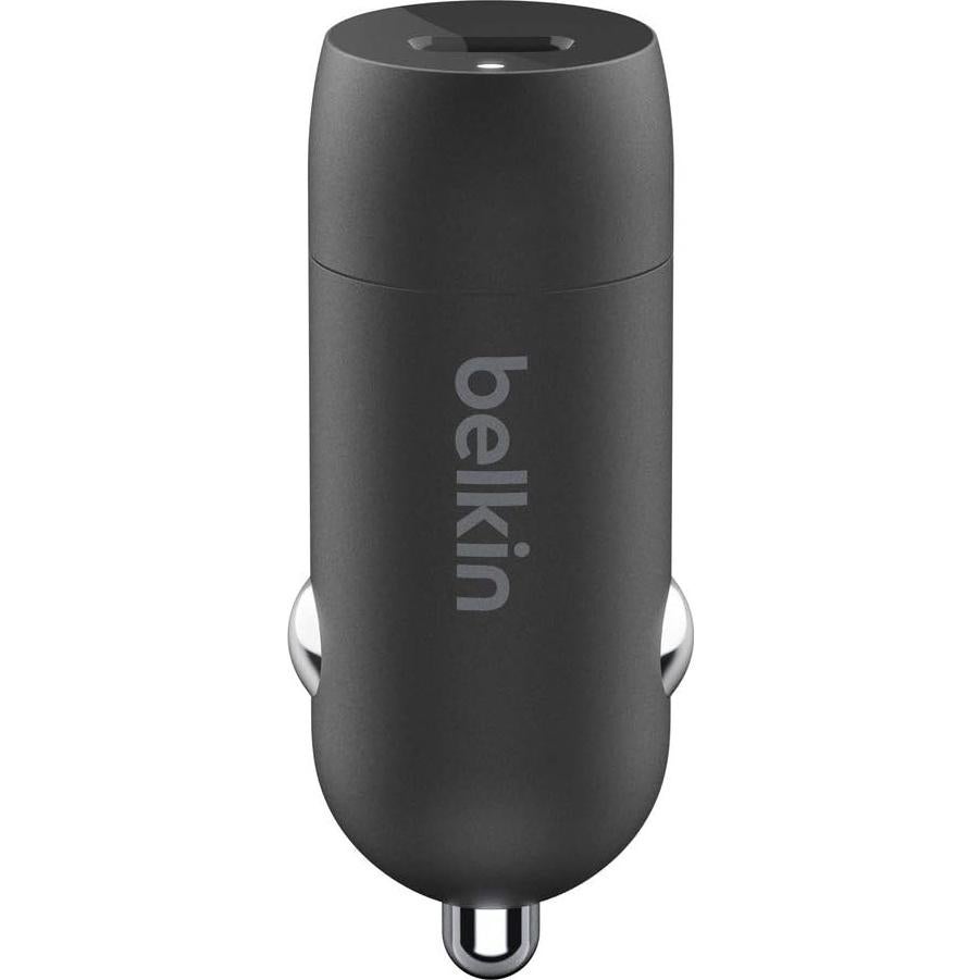 Cargador Rápido para Auto USB-C Belkin 20W Negro
