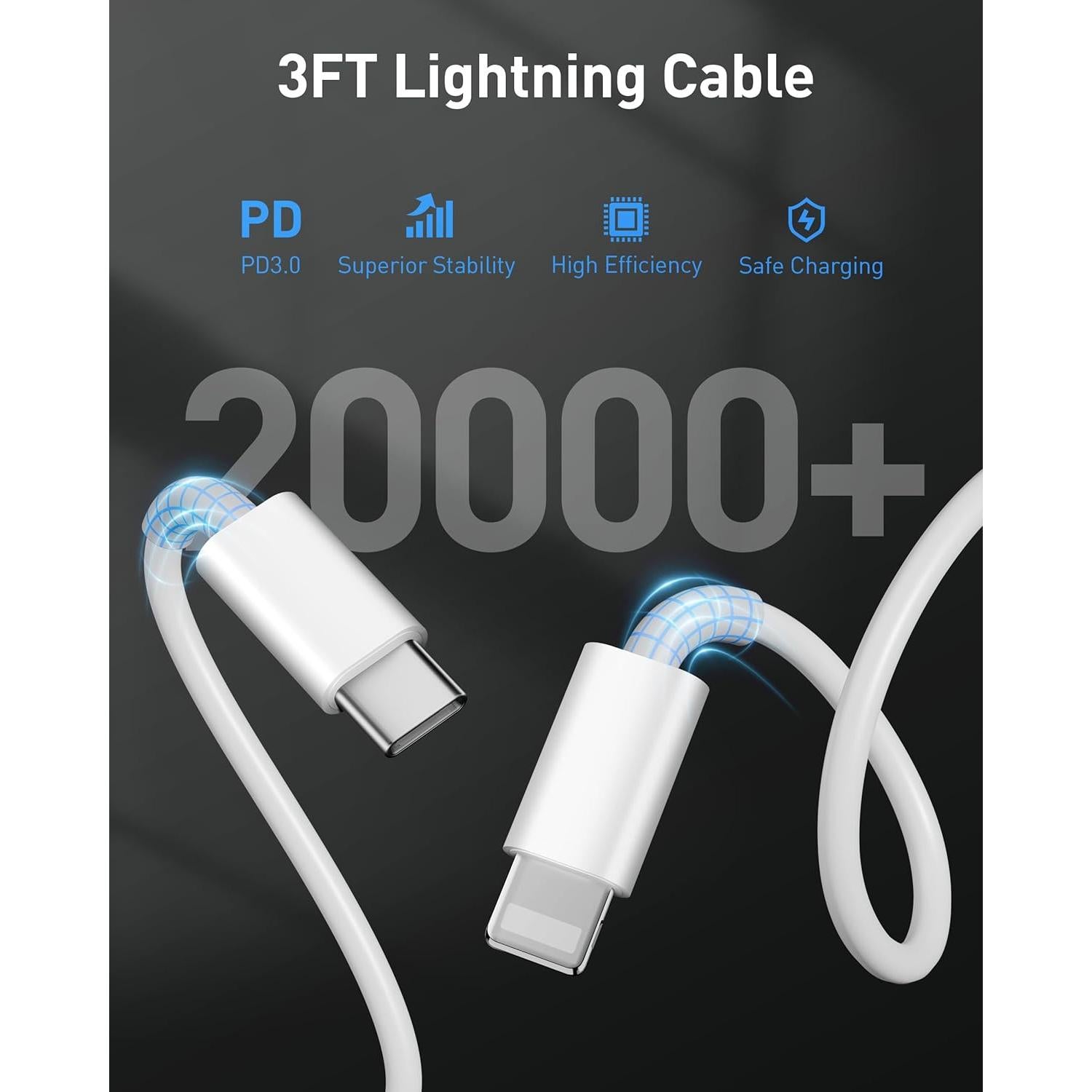 Cargador Rápido para Auto Heyuan 67W 3 Puertos USB-C iPhone