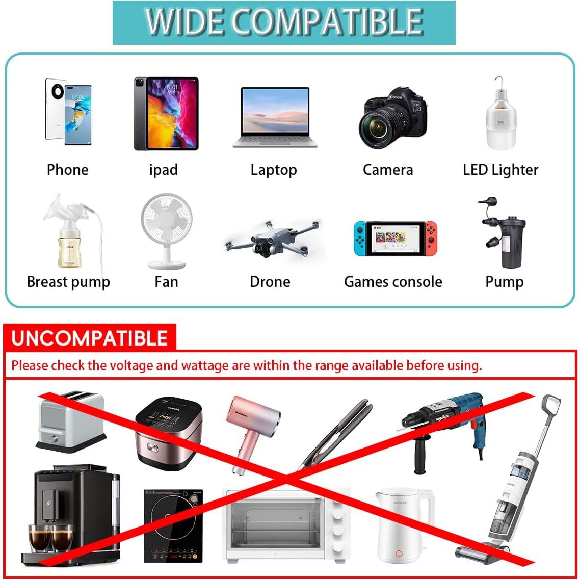 Inversor de Potencia 300W DrimMek 12V a 110V con USB-C