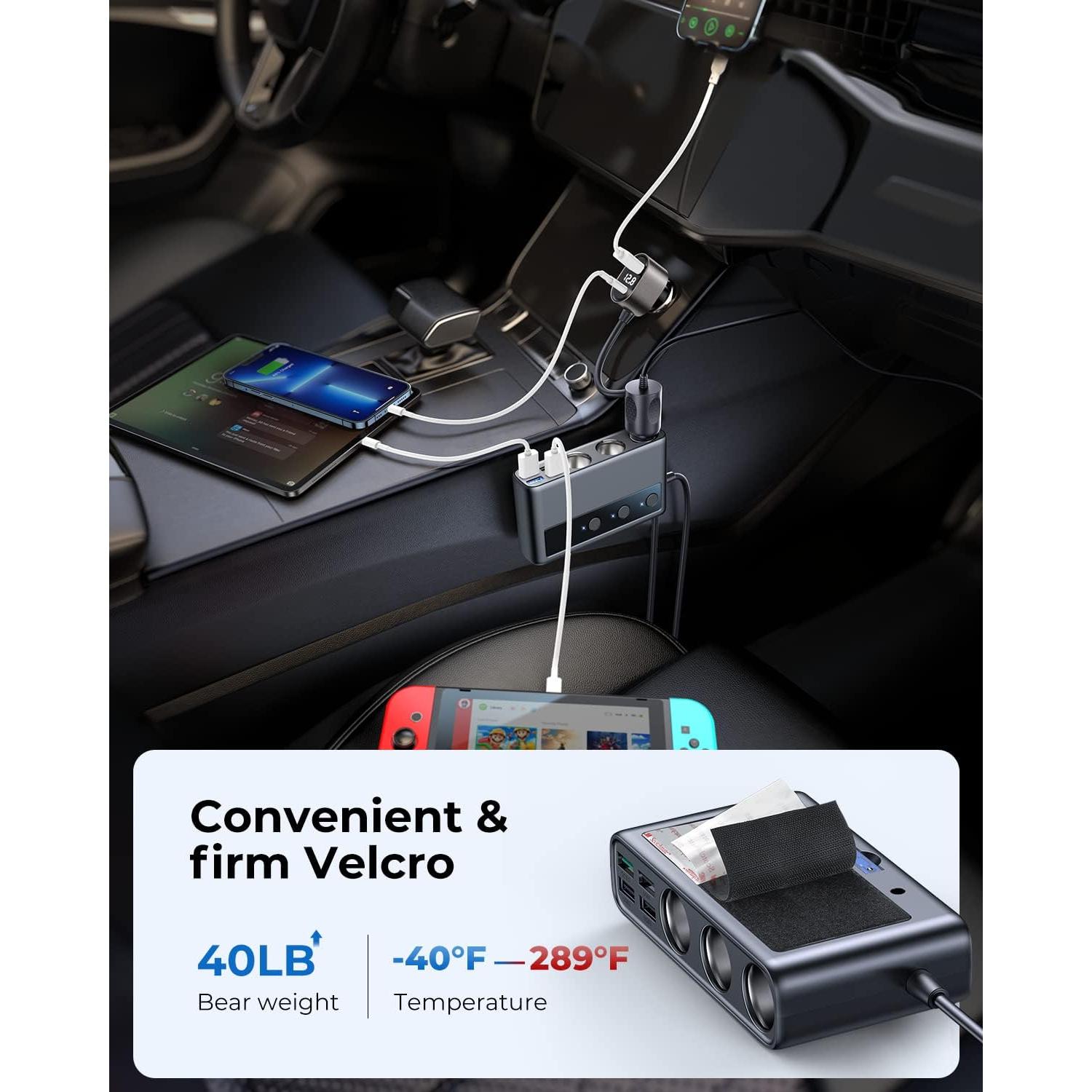 Adaptador de Encendedor de Cigarrillos JOYROOM 210W 9 en 1