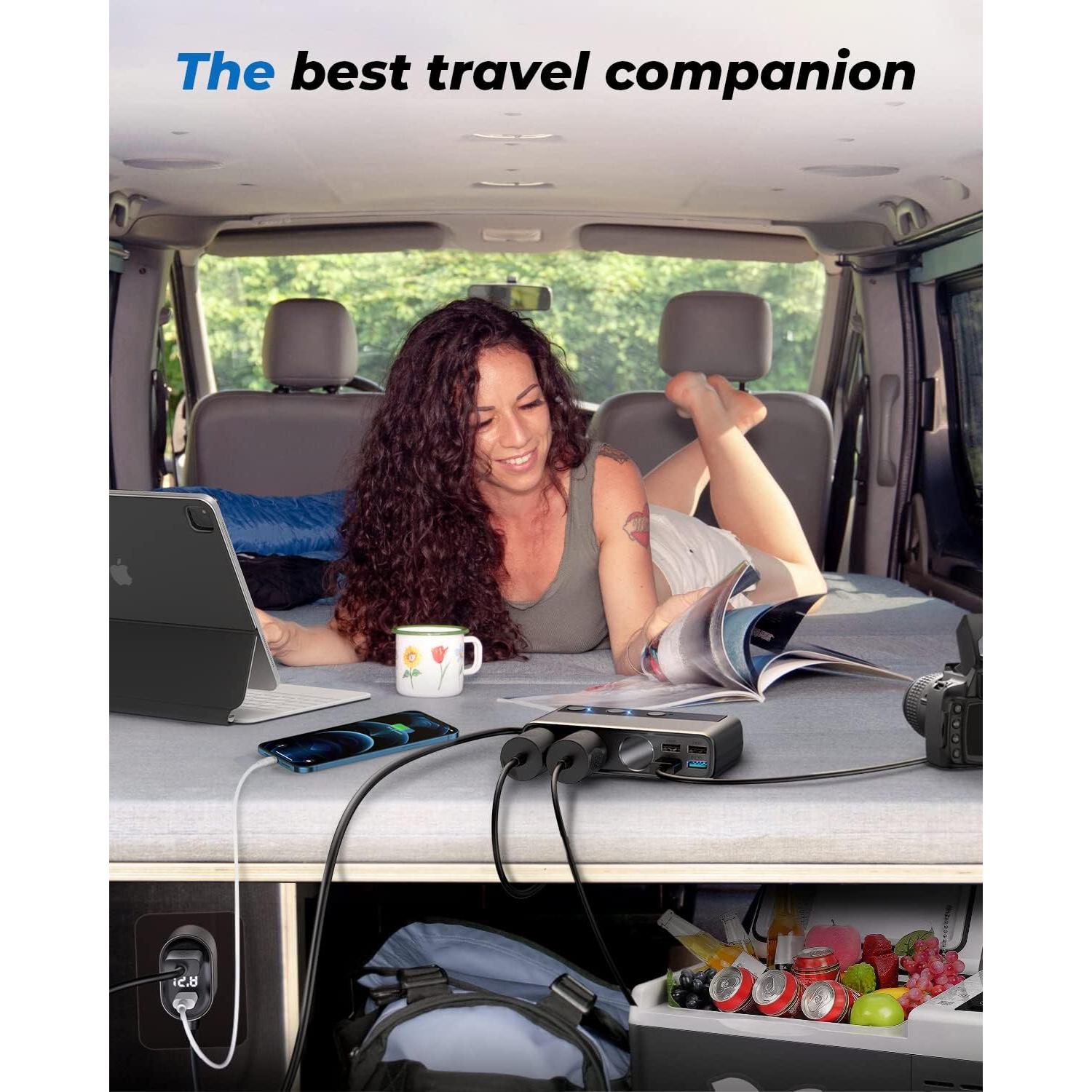 Adaptador de Encendedor de Cigarrillos JOYROOM 210W 9 en 1