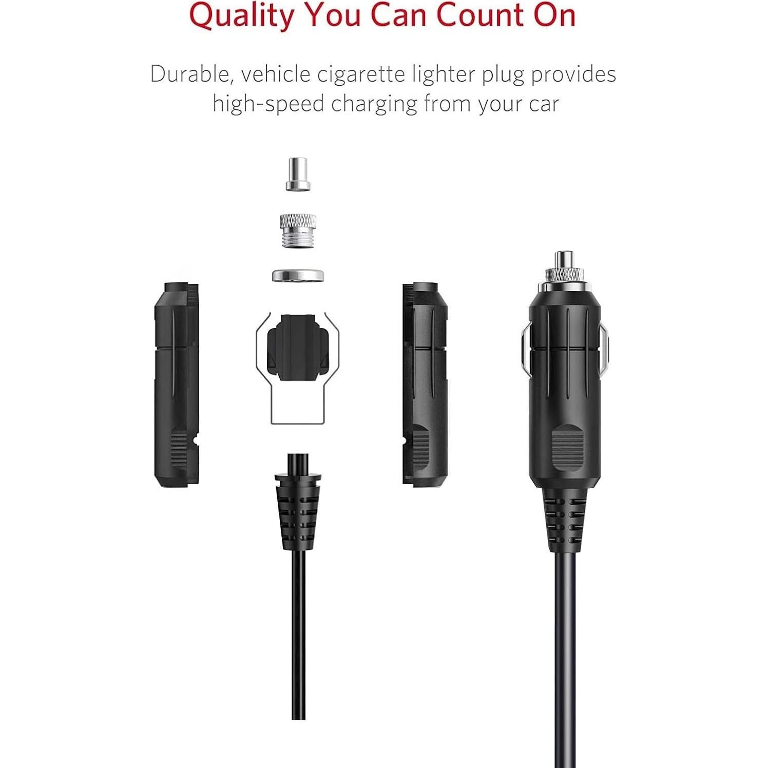 Adaptador Cargador Automóvil BESTEK 150W 2 Toma DC 2.4A USB