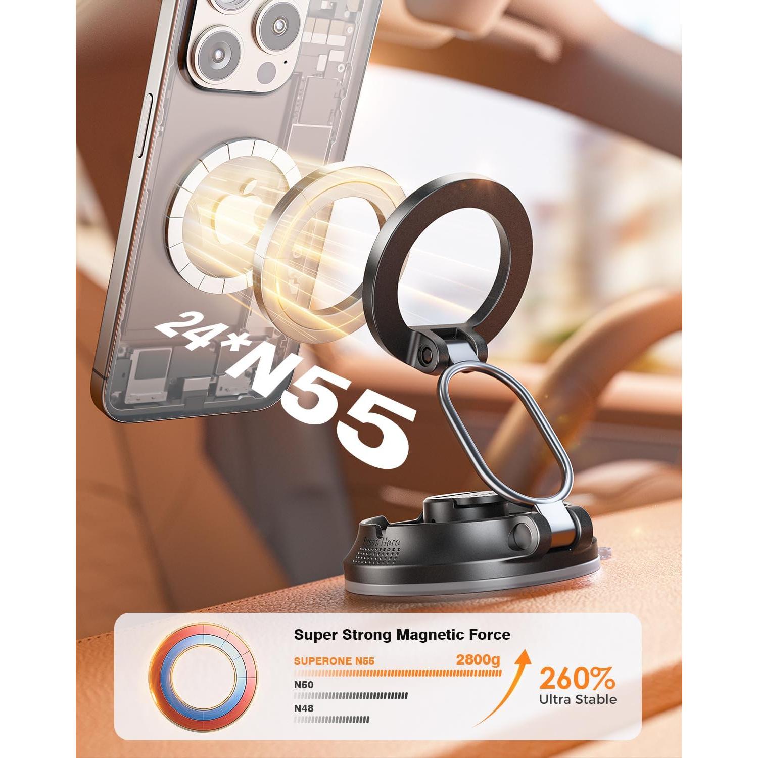 Soporte Magnético para Teléfono de Coche SUPERONE X11 - 40 kg