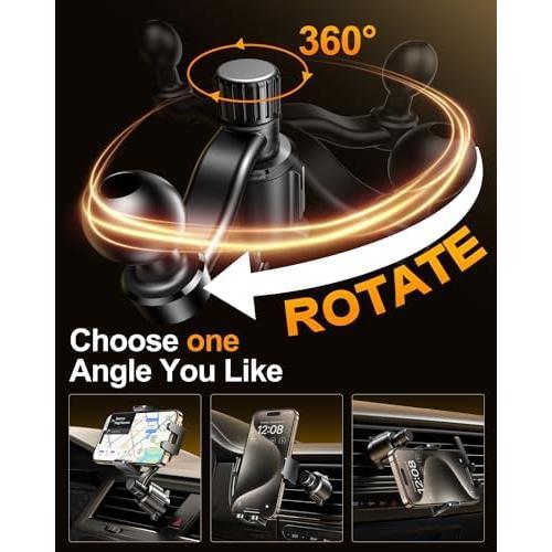 Soporte para Teléfono en Coche Icoswty Universal Ajustable