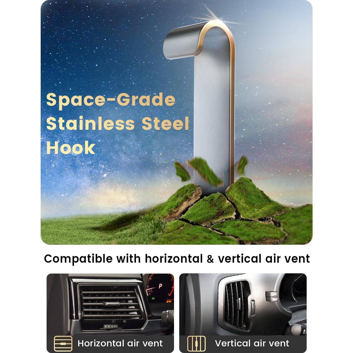 Soporte para Teléfono de Coche Holdersafe RH02 Negro Ajustable