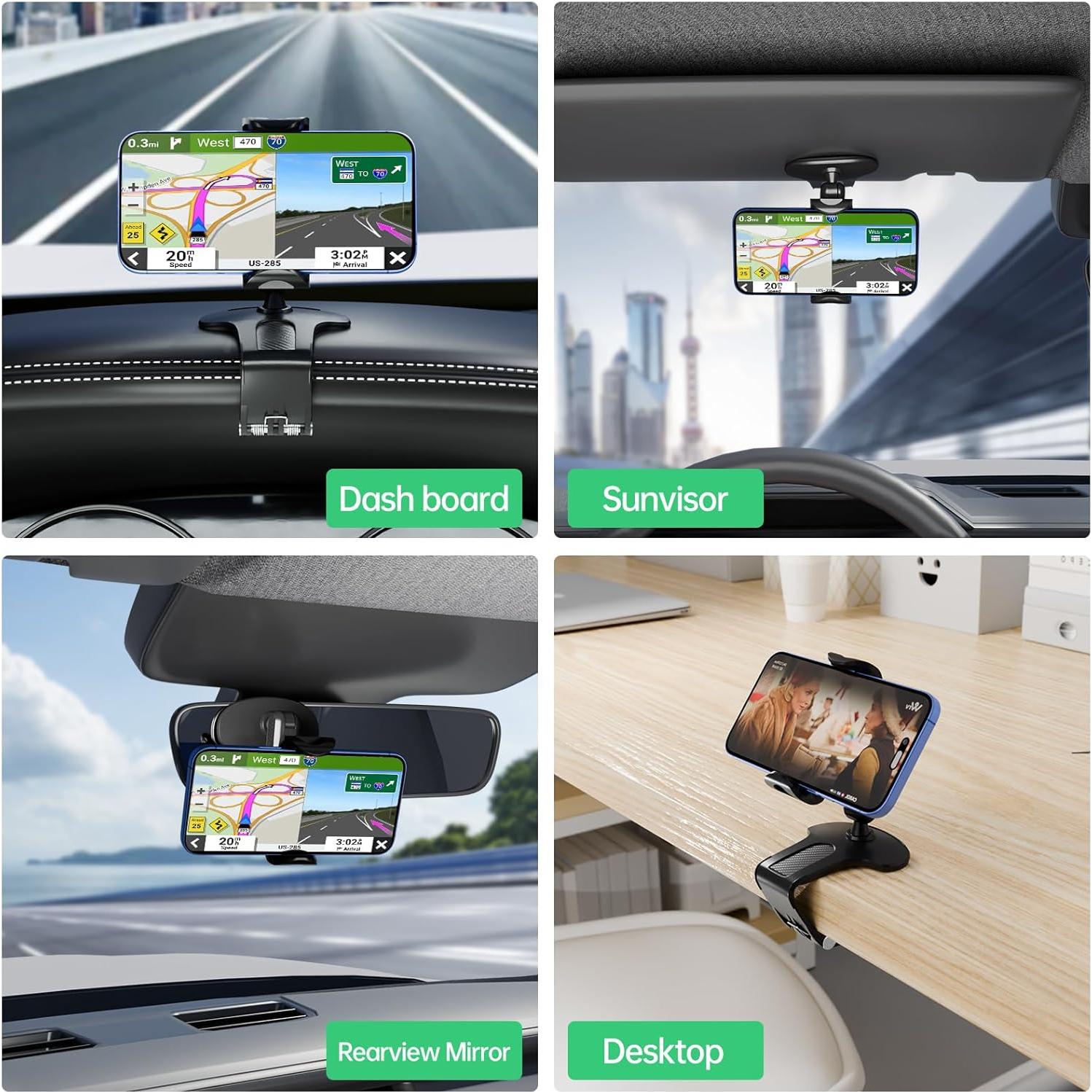 Soporte para Teléfono en el Tablero CHDFKKD 360° Ajustable