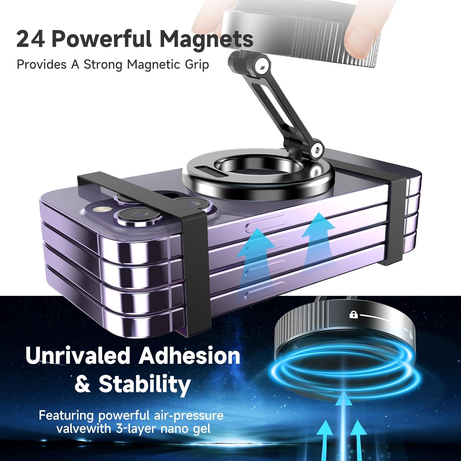 Soporte Magnético para Teléfono YAOKEEP 360° Ajustable Coche