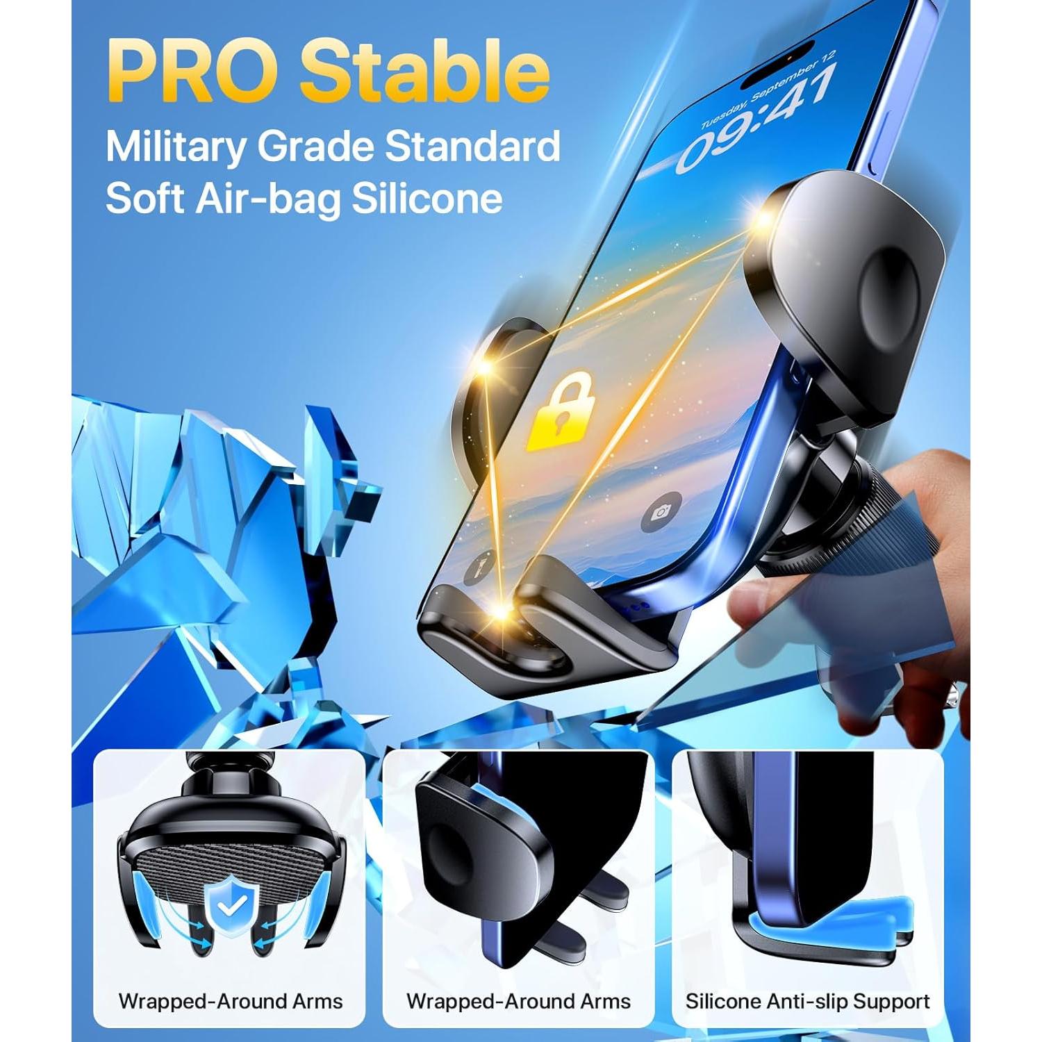 Soporte para Teléfono de Auto Miracase Universal Negro