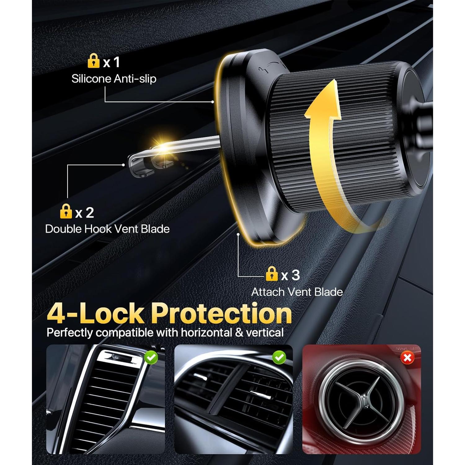 Soporte para Teléfono de Auto Miracase Universal Negro