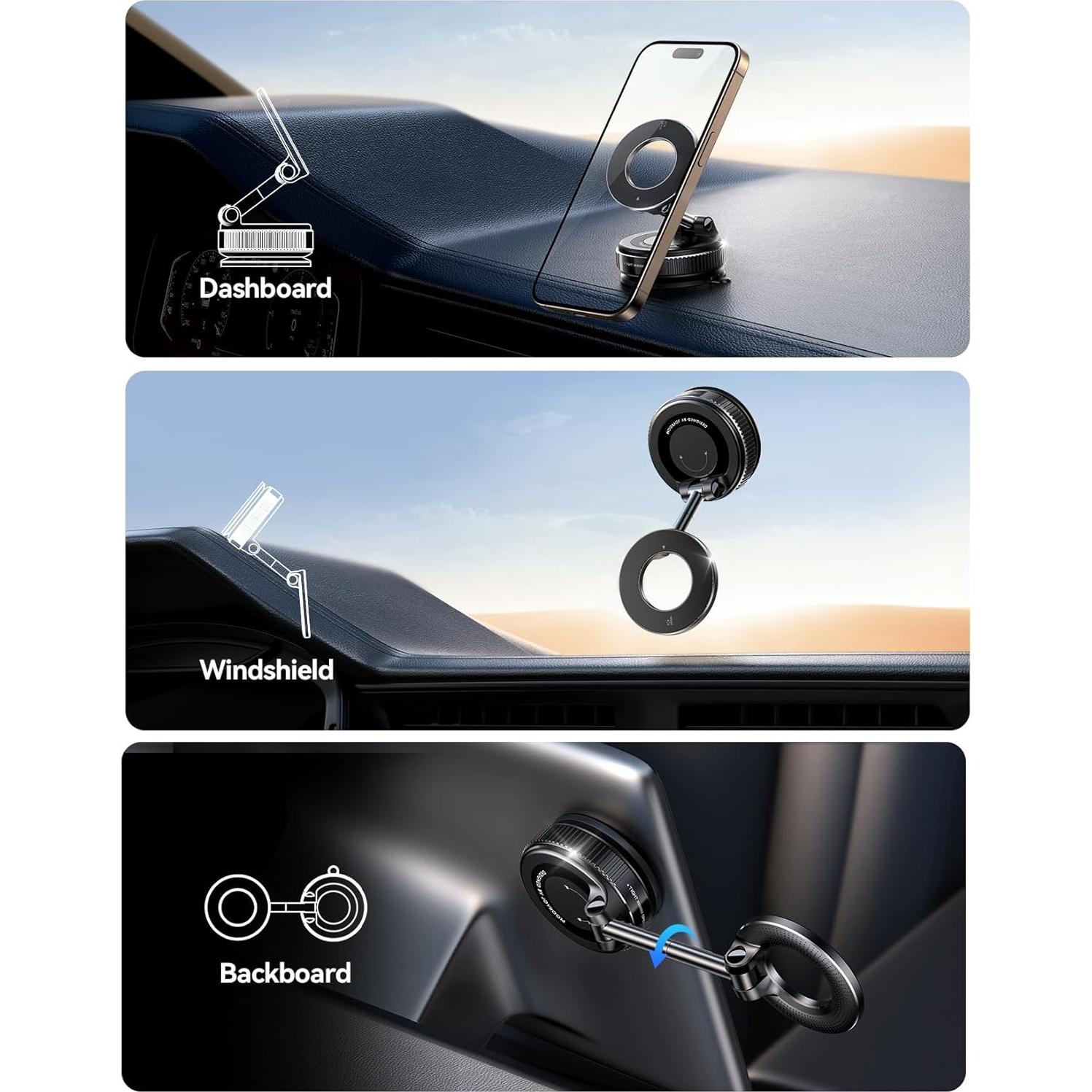 Soporte Magnético para Teléfono de Coche JOYROOM JR-ZS501, 360° Ajustable