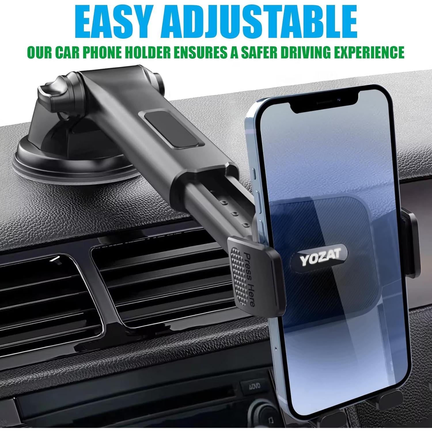 Soporte para Teléfono de Coche YOZAT Universal 360° Negro