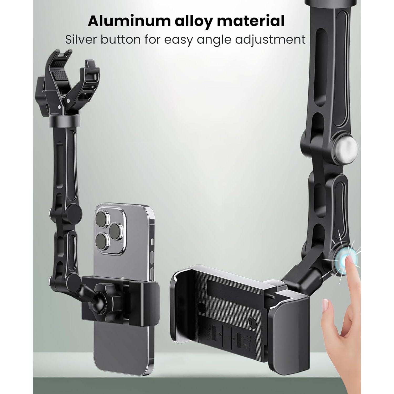 Soporte para Teléfono Karmus para Espejo Retrovisor, Negro