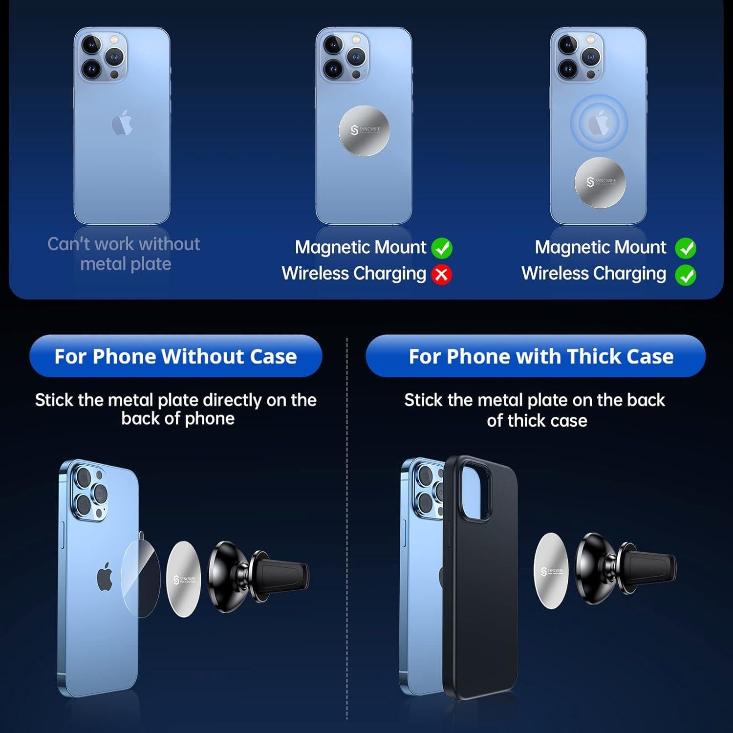 Soporte Magnético para Teléfono Syncwire para Coche 360°