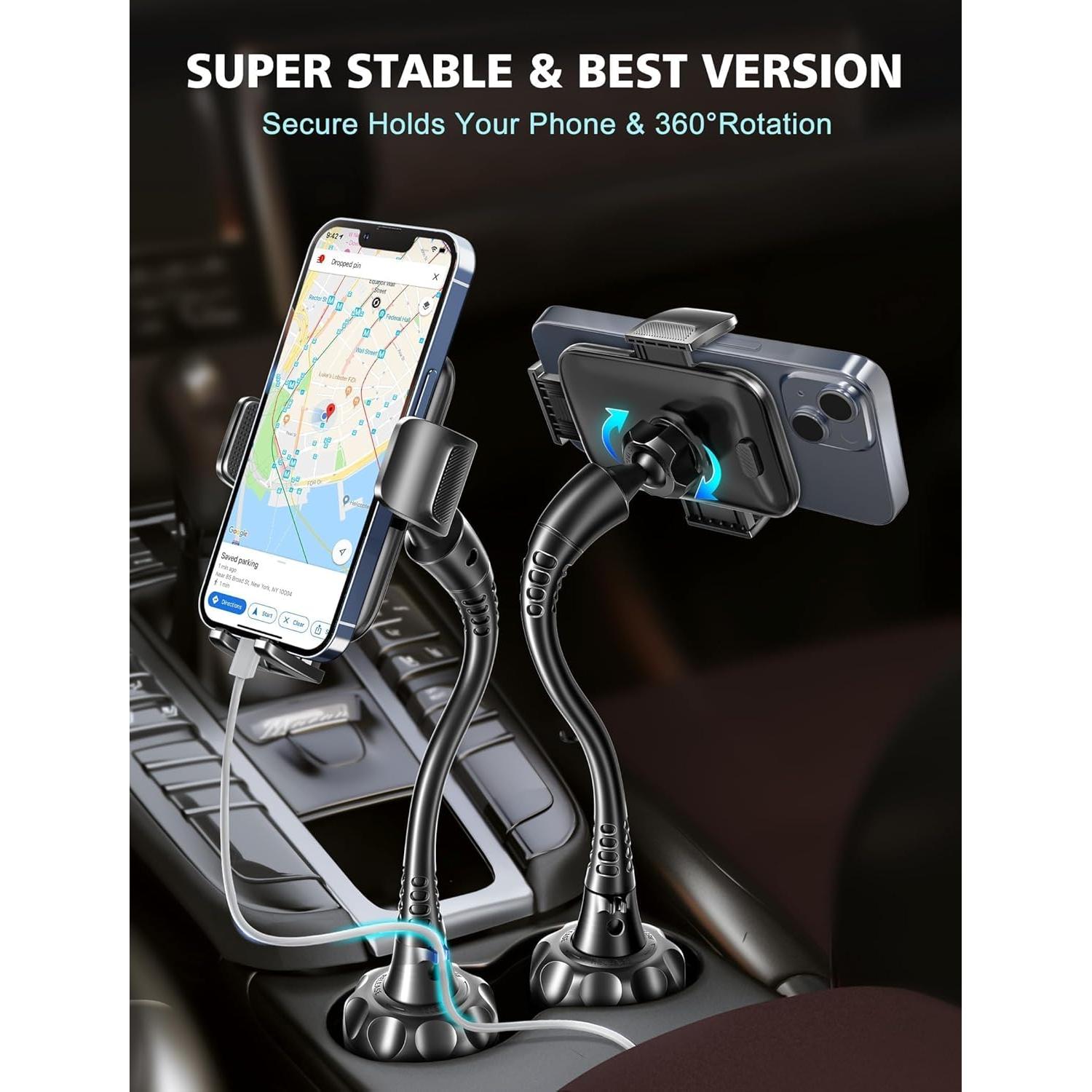 Soporte para Teléfono TOPGO para Coche Ajustable Negro