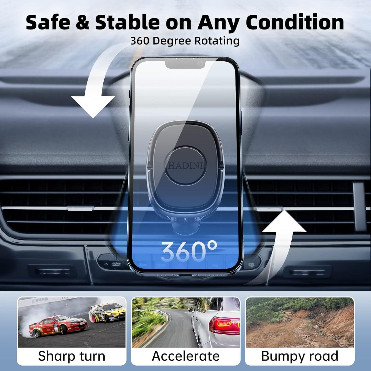 Soporte Magnético para Coche HADINI CZ01 - Clip de Metal