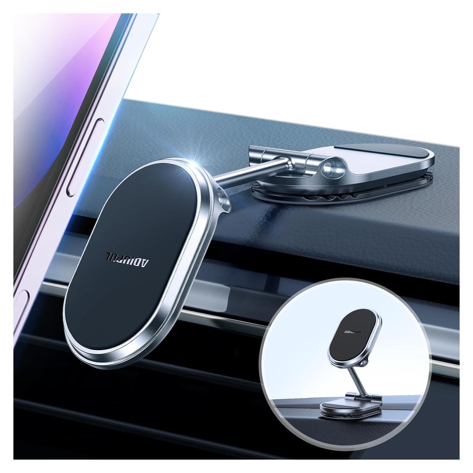 Soporte Magnético para Teléfono de Coche ADIUPUL Negro 360°