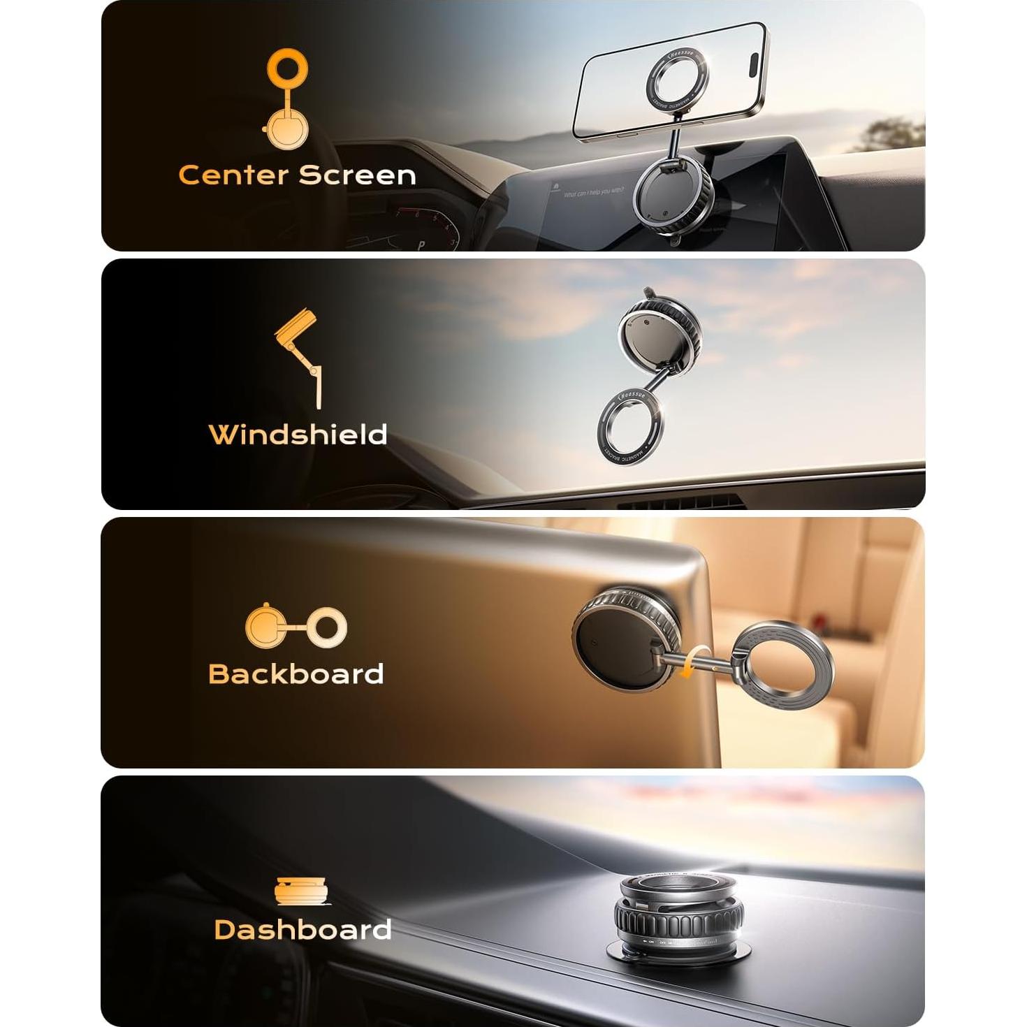 Soporte de Teléfono Magnético Haassue 360° para Coche