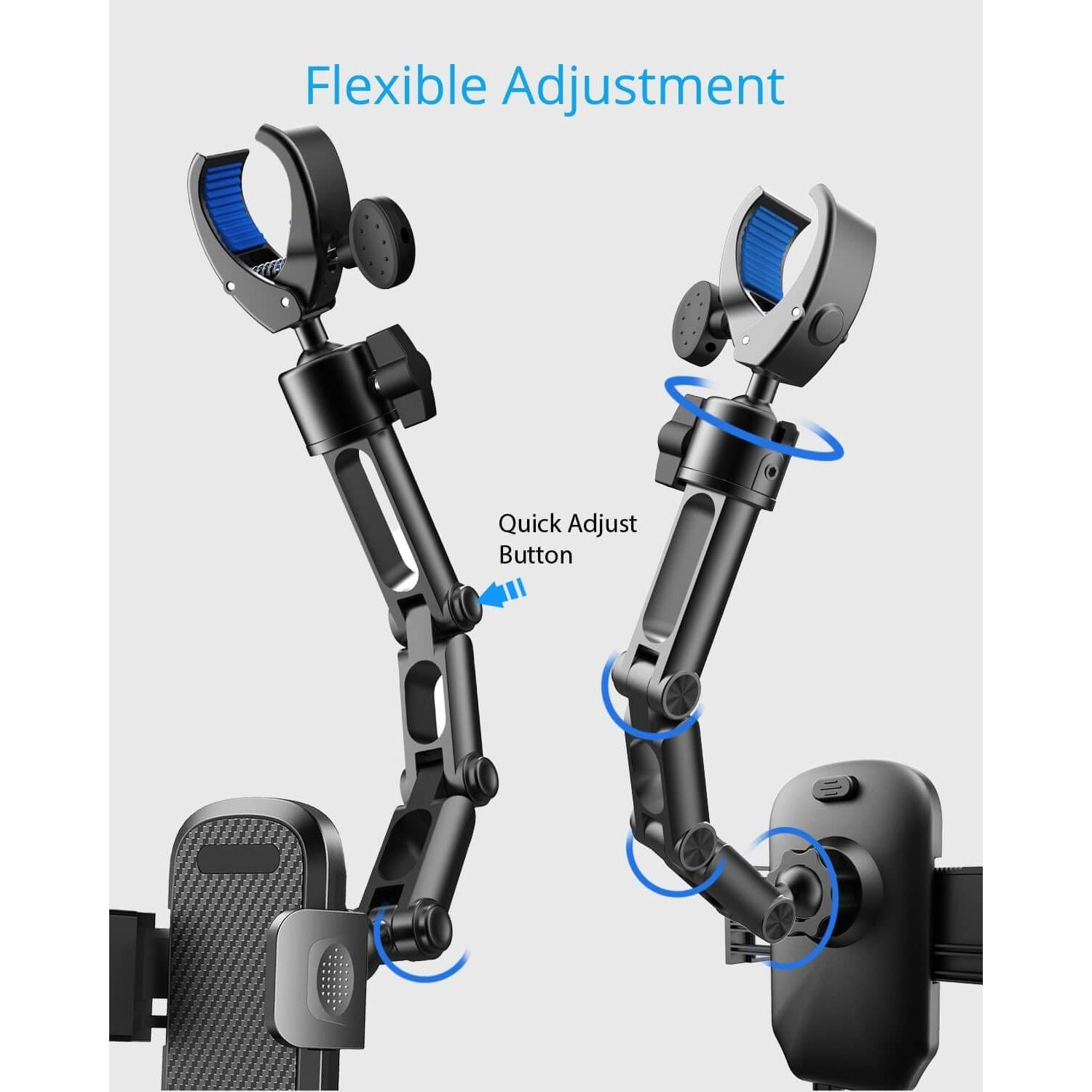 Soporte para Teléfono de Coche Qiling - Espejo Retrovisor Ajustable