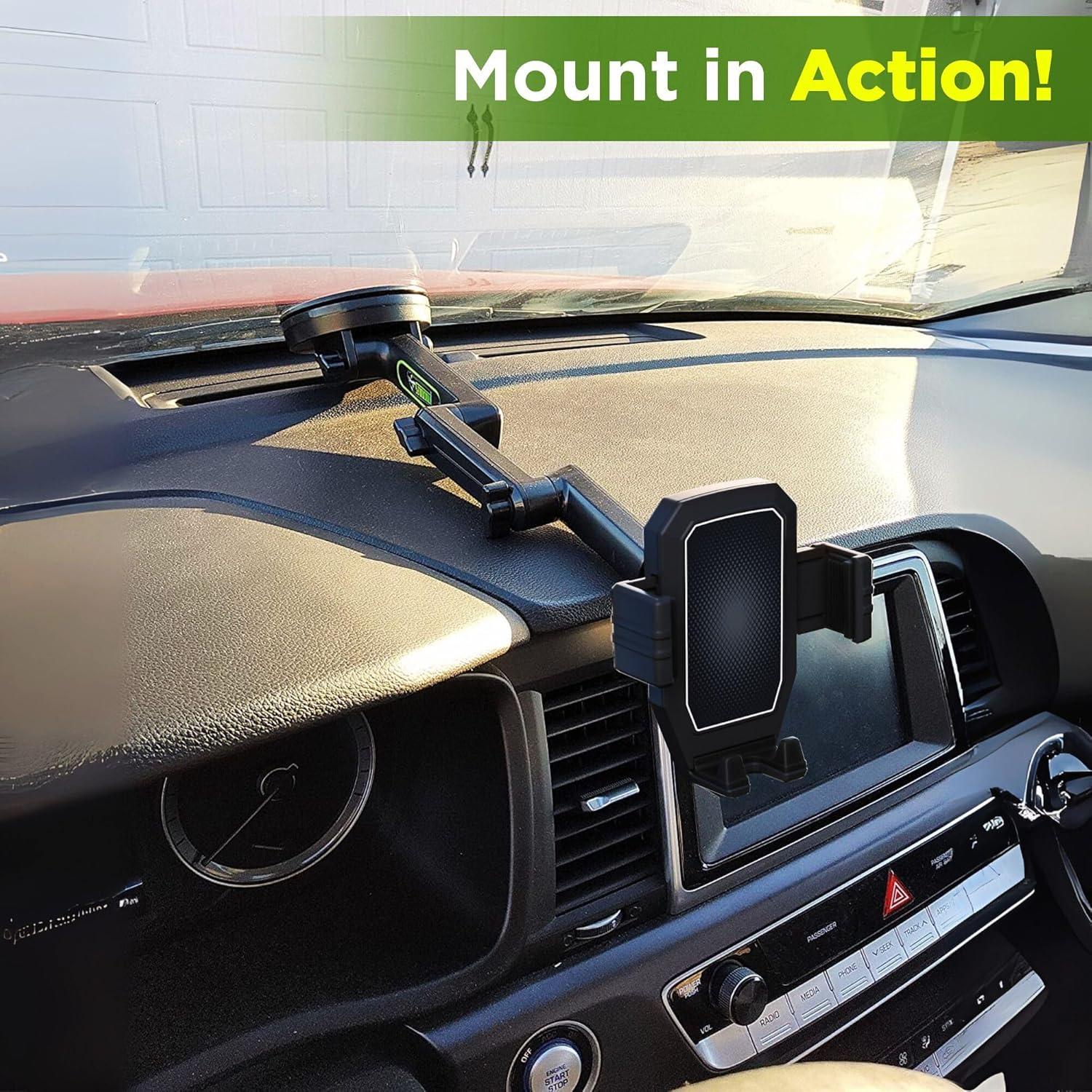 Soporte para teléfono Truckules 16.9" para camión negro