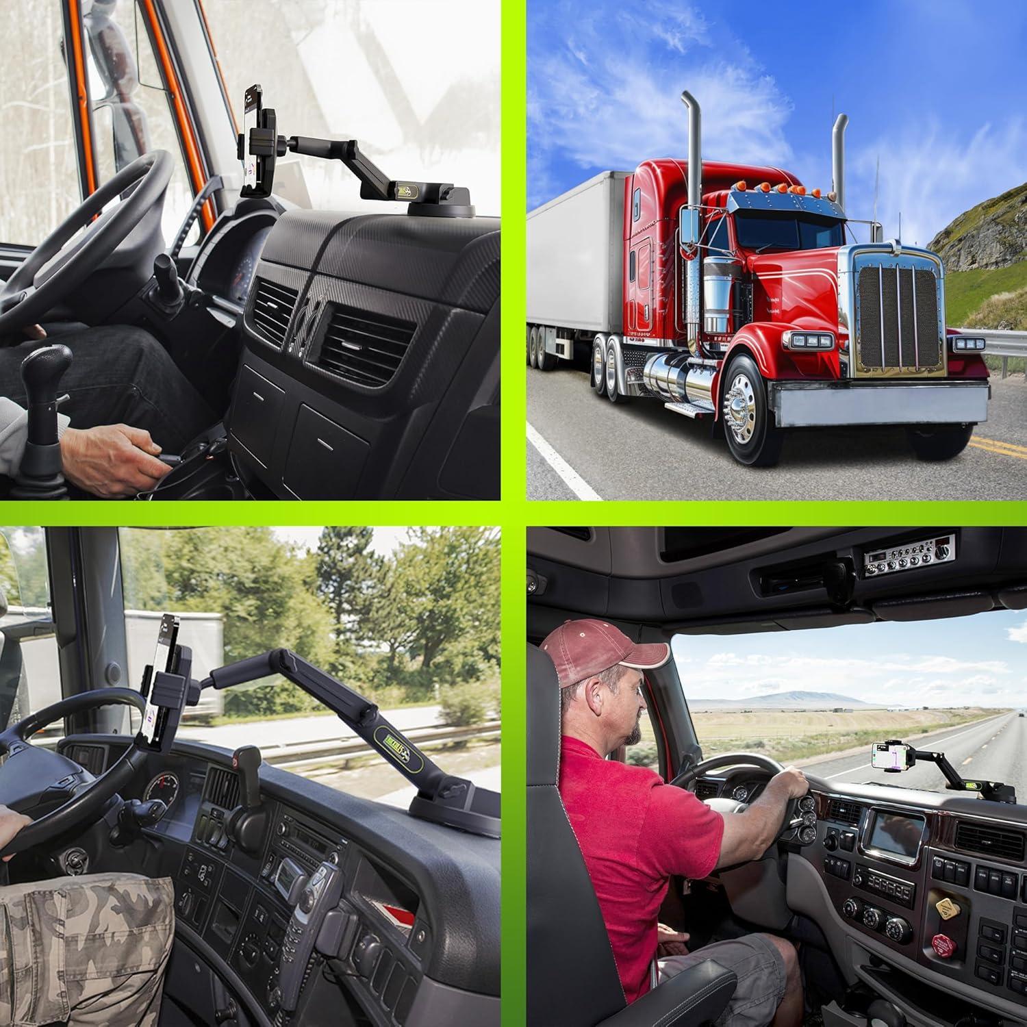 Soporte para teléfono Truckules 16.9" para camión negro